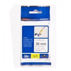 Brother Nastro Nero Su Bianco Tze-261 Tz-261 36 Mm X 8 M, Laminato Originale