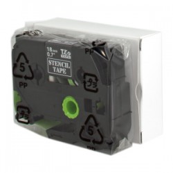 Brother Nastro Ste-141 St-141 18 Mm X 3 M, Non Laminato, Nastro Con Stampino Originale