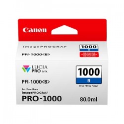 Canon Cartuccia D\'Inchiostro Blu Pfi-1000B 0555C001 4875 Copie 80Ml Originale