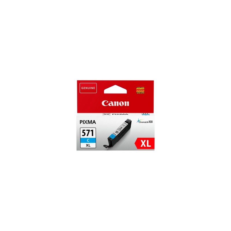 Canon Cartuccia D\'Inchiostro Ciano Cli-571C Xl 0332C001 715 Copie 11Ml Xl Originale