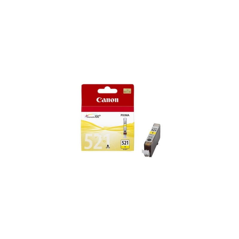Canon Cartuccia D\'Inchiostro Giallo Cli-521Y 2936B001 500 Copie 9Ml Originale