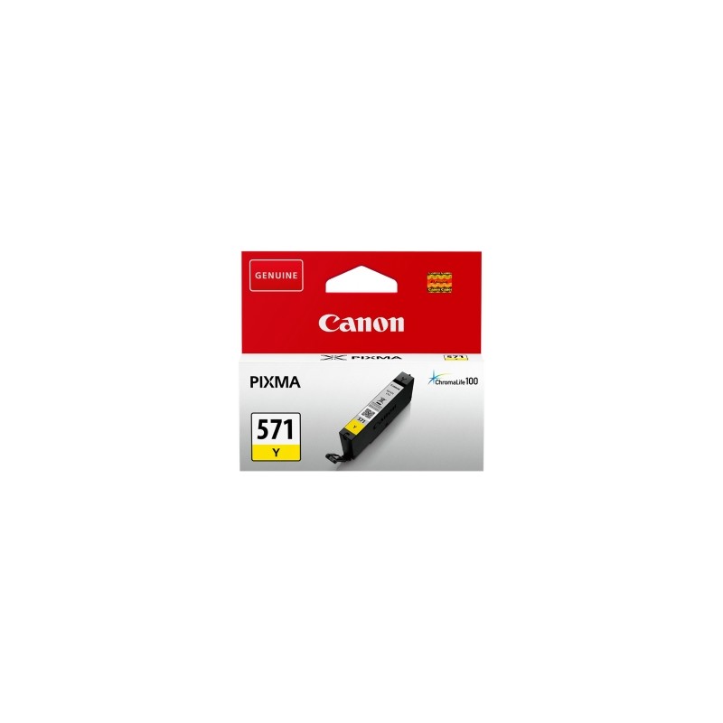 Canon Cartuccia D\'Inchiostro Giallo Cli-571Y 0388C001 347 Copie 6,5Ml Originale