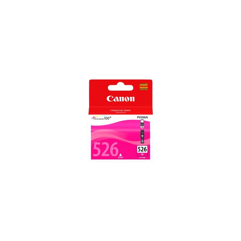 Canon Cartuccia D\'Inchiostro Magenta Cli-526M 4542B001 525 Copie 9Ml Originale