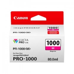 Canon Cartuccia D\'Inchiostro Magenta Pfi-1000M 0548C001 5885 Copie 80Ml Originale