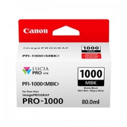Canon Cartuccia D\'Inchiostro Nero (Opaco) Pfi-1000Mbk 0545C001 5490 Copie 80Ml Originale