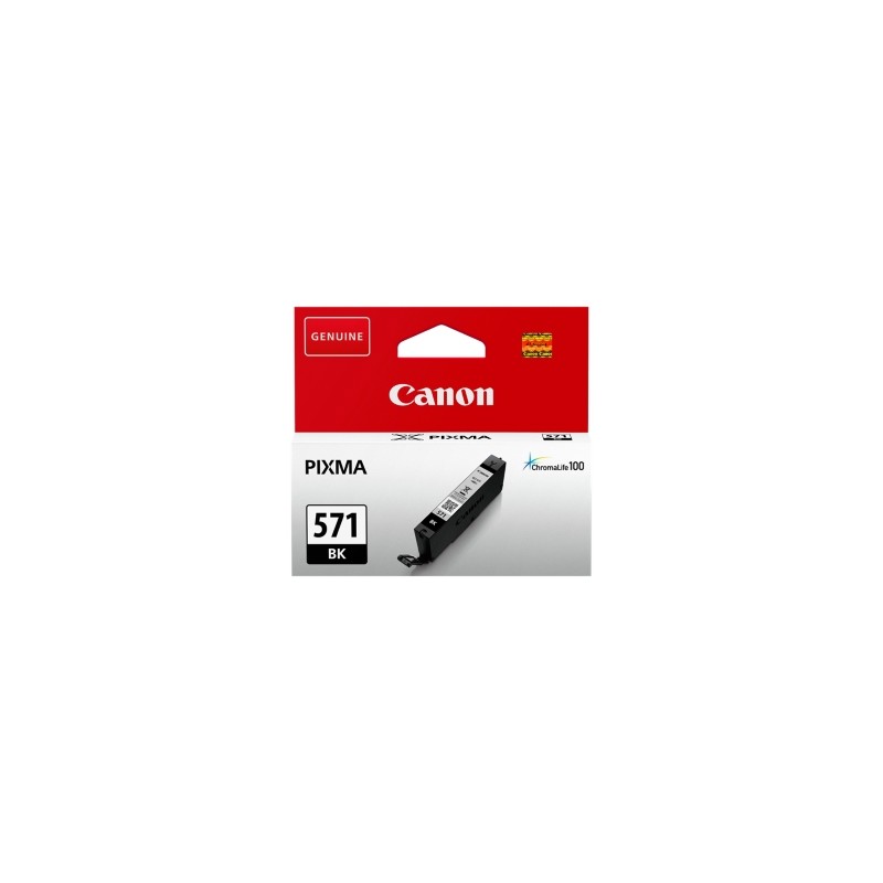 Canon Cartuccia D\'Inchiostro Nero Cli-571Bk 0385C001 376 Copie 6,5Ml Originale