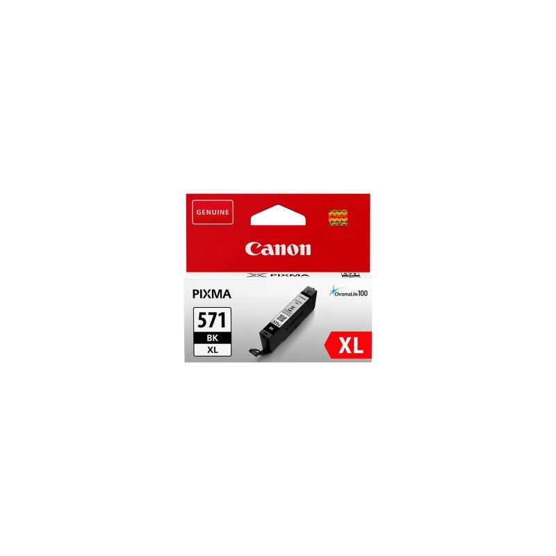 Canon Cartuccia D\'Inchiostro Nero Cli-571Bk Xl 0331C001 810 Copie 11Ml Xl Originale
