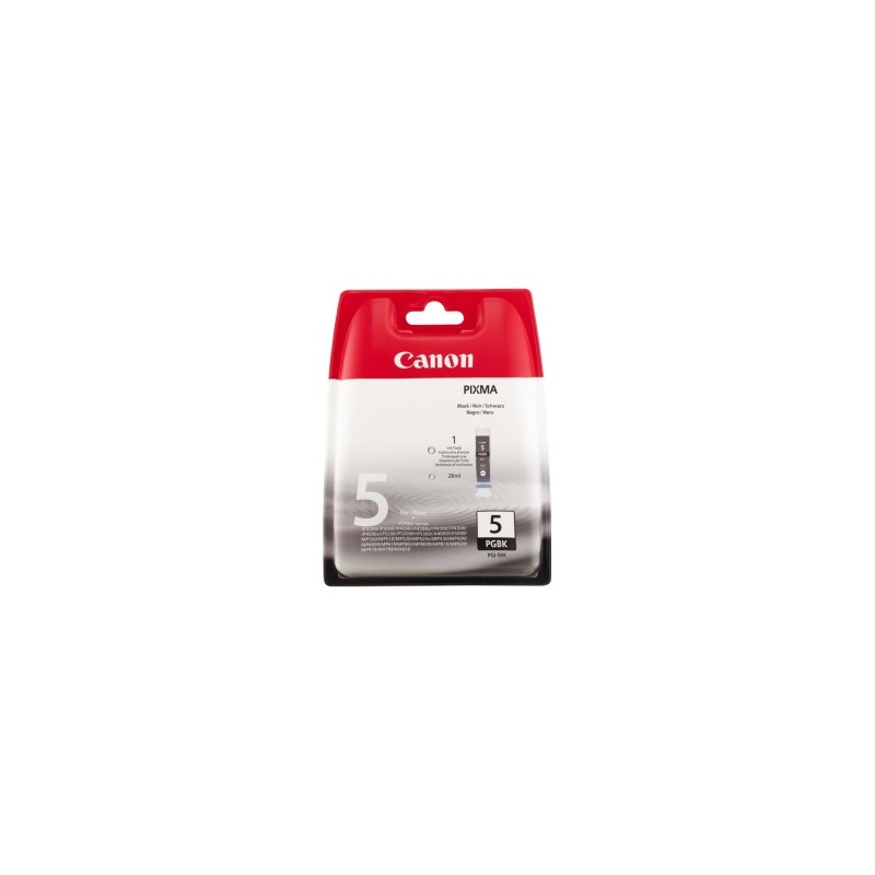 Canon Cartuccia D\'Inchiostro Nero Pgi-5Bk 0628B001 650 Copie 26Ml Originale