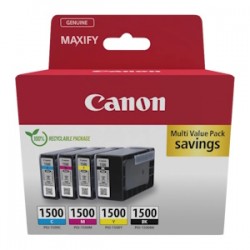 Canon Multipack Nero / Ciano / Magenta / Giallo Pgi-1500 9218B006 1300 Copie Originale