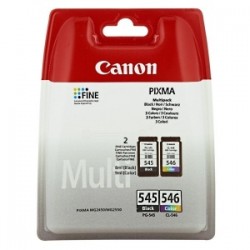 Canon Multipack Nero / Differenti Colori Pg-545+Cl-546 8287B005 360 Copie Pg-545 + Cl-546 Originale