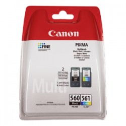 Canon Multipack nero / Differenti Colori Pg-560+Cl-561 3713C006 Originale
